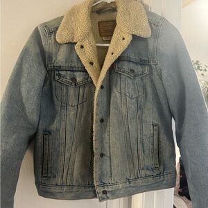 Levi's Denim Sherpa Shearling Denim Jacket
